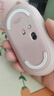 罗技（Logitech）时尚系列 PEBBLE鼠标 无线蓝牙鼠标 办公静音鼠标 女性鼠标对称鼠标 鹅卵石造型 玫瑰粉 实拍图