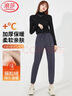 浪莎运动裤女加绒秋冬季加厚宽松束脚显瘦保暖外穿裤子休闲灰色卫裤 实拍图