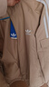 adidas经典三条纹运动连帽夹克外套男女春季阿迪达斯三叶草 浅卡其   L 实拍图