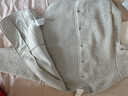 优衣库女装男装仿羊羔绒摇粒绒休闲开衫长袖宽松外套冬新款479616 02 浅灰色 XS /150/76A 实拍图