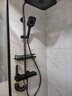 九牧（JOMOO）淋浴花洒套装家用增压淋浴器卫生间恒温浴室沐浴器 水镀枪灰雅致星空氛围灯恒温数显款 （免费上门安装） 实拍图