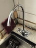 净水器水龙头家用直饮过滤器厨房纯水机单双出水304不锈钢2分配件 H款三叉双出水大弯龙头(合金款) 实拍图