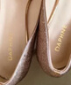 达芙妮简约百搭尖头高跟鞋女法式单鞋高级不累脚新娘鞋婚鞋 香槟色 38 实拍图