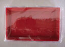 得力（deli）大号印台内盘面116*66mm透明外壳方形快干印台印泥 财务优选 办公用品 红色 实拍图
