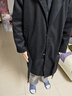 棉致中长款风衣外套男生秋冬季英伦风痞帅呢子大衣高档加棉保暖外套 黑色【加棉款】 4XL 【180-200斤】 实拍图