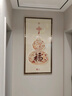 墨派（Mopai）玄关装饰画竖版现代简约走廊过道背景墙壁画入户轻奢挂画免打孔 福禄吉祥 80*160cm晶瓷+铝合金边框 实拍图