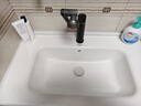 波彼（BOBI）台盆陶瓷一体盆洗手盆单盆阳台浴室柜卫生间半嵌入洗脸面盆池定制 【80*48CM】盆+弹跳下水+防臭管 实拍图