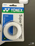 YONEX 尤尼克斯羽毛球拍手胶吸汗带yy超薄吸汗透气防滑平龙骨粘性柄皮 AC102C白色 3条装超薄吸汗印尼产 实拍图