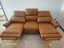 芝华仕（CHEERS）头等舱真皮电动沙发客厅现代简约芝华士50611B小橘沙发|橙2.17m 实拍图