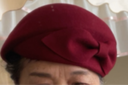 择信羊毛蓓蕾帽女空姐帽保暖画家帽时尚休闲贝雷帽韩版女士秋冬时装帽 蝴蝶结-酒红 M 56-58cm 实拍图