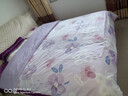 博洋（BEYOND）博洋家纺100%纯棉全棉磨毛被套被罩加厚秋冬保暖单件套床上用品 花语紫【全棉磨毛】 220*240cm 实拍图