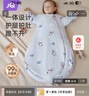 婧麒睡袋婴儿春秋睡袋一体式防踢被婴幼新生儿童宝宝保暖防寒 萝卜黄色【冬季加厚】 L码【推荐身高85_105cm】 实拍图