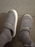 洁丽雅棉拖鞋男士秋冬季室内居家用防滑加绒保暖耐磨厚底踩屎感毛拖鞋女 灰色 40-41 (适合39-40码) 实拍图