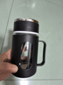 新款玻璃杯商务防爆把手大容量手柄办公室泡茶水杯防摔男女杯子 活动商务黑【两款随机发】 500ml 实拍图
