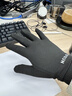 迪卡侬户外运动男女跑步健身骑行轻薄舒适保暖触屏手套纯黑色S-4564121 实拍图