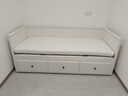 宜家（IKEA）HEMNES汉尼斯沙发床折叠床坐卧两用客厅沙发 白色含硬型海绵床垫*2 80*200cm 实拍图