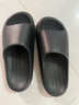 朴西新款EVA踩屎感厚底拖鞋女士居家室内情侣拖鞋男 黑色 42-43 实拍图
