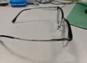 蔡司（ZEISS）镜片近视眼镜框男半框防蓝光辐射可配带散光度数眼睛女钛合金镜架 简约款 黑金 配colorein镜片1.60超薄 0-800度 实拍图