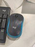 罗技（Logitech）M185鼠标 无线鼠标 办公鼠标 对称鼠标 黑色灰边 带无线2.4G接收器 实拍图
