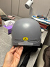 新日新日3C国标认证摩托电动车头盔男女四季通用骑行电瓶车半盔安全帽 火山灰【高清长镜+可拆护耳】 3C新国标A类 实拍图