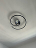 大观园（DGY）智能卧室灯风扇吸顶灯创意餐厅灯隐形电扇灯照明一体儿童房灯O263 33W 2277-黑色50CM-阿里智能 实拍图