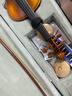 克莉丝蒂娜（Christina）小提琴专业考级演奏儿童初学者手工成人学生小提琴送琴盒琴弦肩托 V02仿古色 1/4身高120cm以上 实拍图