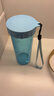 特百惠（Tupperware）莹彩430ML塑料杯男女士学生夏季运动水杯子户外便携大容量 晴天蓝 实拍图