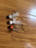 瓜洲牧猫玩具弹力球羽毛逗猫棒自嗨解闷神器网红款猫咪追赶互动宠物用品 羽毛弹力球【运动款】三个装 实拍图