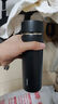 名创优品（MINISO）保温杯大容量女士高档男款便携车载学生泡茶水杯子砾岩黑495ml 实拍图