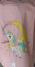 牧萌儿童雨衣带书包位男童女童加长全身学生雨披 粉独角兽拉链款 3XL 实拍图