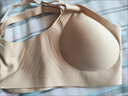 嫚熙（EMXEE）太空反重力孕妇哺乳内衣聚拢防下垂孕期产后专用喂奶文胸秋冬 柔雾杏【太空Bra 反重力系列】 XXL 实拍图