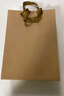 悠格码加厚牛皮纸袋手提袋 礼品袋服装茶叶送礼购物包装袋商务会议纸质袋子原色 竖款小号10个装 20*10*28cm 实拍图