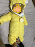 巴拉巴拉童装婴儿连体羽绒服轻薄羽绒服宝宝衣服2025冬装抱衣爬服男童女童 黄色雪人-白鸭绒 100 cm-充绒量53g 实拍图