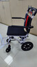 京巧铝合金手动轮椅小型轻便可折叠老年人专用出行便携式旅行代步车 实拍图