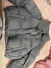 三彩【防水易打理】独醒2025冬季新款短款羽绒服90白鸭绒面包服F 大象灰 M 160/84A 实拍图