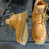 H8马丁靴男中帮英伦风真皮工装鞋高帮厚底户外登山鞋男士大黄靴子 黄棕色（猪皮）旗舰版 42 男码 实拍图