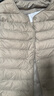 雪中飞经典新款基础舒适轻薄羽绒便捷短款保暖羽绒小马甲轻盈便携舒适 浅亚麻|7100-女 M 165/88A 实拍图