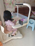 天文（TEN-WIN）儿童学习桌椅套装可升降调节小学生一体学习书桌家用游学巴 -6粉 实拍图