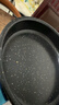 【亏本清仓】韩式麦饭石色不粘锅平底锅铁锅电磁炉不带盖 黑色小煎锅 16cm 实拍图