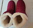 足力健老人鞋中老年人女棉鞋妈妈棉鞋25932051J 酒红-女款    37    实拍图