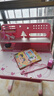忆瞳儿童学习书桌椅套装 可升降带阅读书架多功能课桌椅家用写字桌 精灵少女-环保抗醛【两层书架】 实拍图