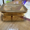 希乐扣Cilock耐热玻璃饭盒上班族带饭冰箱保鲜盒微波加热餐盒 琥珀中长分隔700 实拍图
