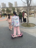 领奥智能儿童电动平衡车3-6-12岁体感10岁到15岁以上两轮自动平行车双轮成年人新款扭扭车 10吋越野旗舰粉【APP+炫光轮】 实拍图