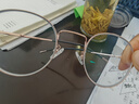 FRANZLISZT 防蓝光近视眼镜框男女复古超轻圆框眼镜架变色护目蔡司（ZEISS） 玫瑰金 防蓝光1.61非球面镜片0-800丨留言度数 实拍图