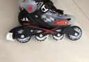京东京造轮滑鞋儿童男女6码可调溜冰鞋单双排两用专业旱冰滑冰鞋 黑色L码 实拍图