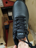特步运动鞋男鞋跑步鞋冬季加绒皮面防水轻便减震休闲慢跑鞋棉鞋黑色 实拍图