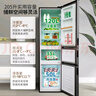 新飞（Frestec）205升三门家用节能低音小型电冰箱三门三温中门独立空间速冻保鲜七档温控BCD-205K3AT 实拍图