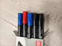 得力(deli)快干油性记号笔 物流用大头笔马克笔 10支/盒(7黑2蓝1红)33187 办公用品 实拍图