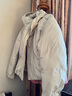 优衣库合作款/女装男装PUFFTECH空气棉服连帽外套480064 02 浅灰色 M 实拍图