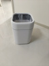 宅丽仕垃圾桶无盖式13L方形白色家用客厅卧室卫生间缝隙压圈垃圾 实拍图
